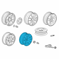 OEM Honda Pilot Disk, Aluminum Wheel (18X7 1/2J) (Tpms) Diagram - 42700-SZA-A71