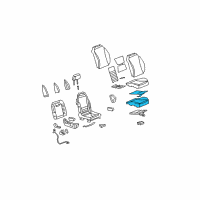 OEM Saturn Seat Cushion Pad Diagram - 15780667