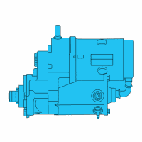 OEM 2015 Dodge Viper Engine Starter Diagram - 5037199AB