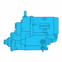 OEM 2009 Dodge Viper Engine Starter Diagram - 5037199AB