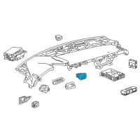 OEM 2017 Chevrolet Corvette Switch Diagram - 23402526