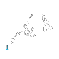 OEM 2021 Hyundai Elantra Bolt-FLANGE Diagram - 62617-2B000