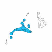 OEM Hyundai Veracruz Arm Complete-Front Lower, LH Diagram - 54500-3J000