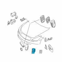 OEM 2010 Nissan 370Z Frame-Relay Box Diagram - 24384-JK60A