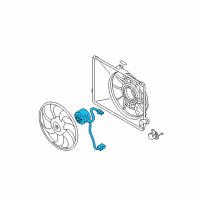 OEM 2007 Kia Rondo Motor-Radiator Cooling Diagram - 253861D201