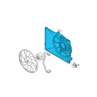 OEM 2010 Kia Rondo SHROUD-Fan Diagram - 253501D100