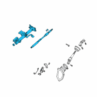 OEM 2002 Toyota Camry Column Assembly Diagram - 45250-33510