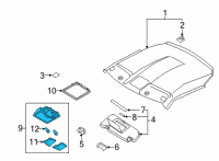 OEM Nissan GT-R Lamp Assembly Map Diagram - 26430-6HR2B