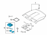 OEM 2018 Nissan GT-R Lamp Assembly Map Diagram - 26430-6HR2B