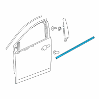 OEM 2018 Chevrolet Volt Belt Molding Diagram - 23114913