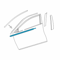 OEM Toyota Camry Belt Molding Diagram - 75710-06180