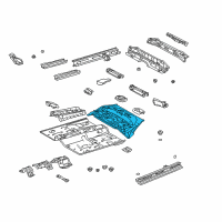 OEM 2003 Toyota Echo Pan, Center Floor Diagram - 58211-52900