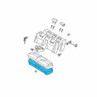 OEM 2002 Lexus ES300 Pad, Rear Seat Cushion Diagram - 71503-33050