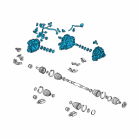 OEM Acura RLX Differential Assembly Diagram - 41201-R9V-345