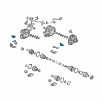 OEM Acura Rubber, Right Rear Motor Mounting (Front ) Diagram - 50710-TY3-A01