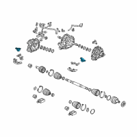 OEM Acura RLX Rubber, Right Rear Motor Mounting (Front ) Diagram - 50710-TY3-A01