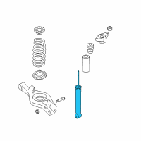 OEM Hyundai Genesis Coupe Rear Shock Absorber Assembly Diagram - 55311-2M650