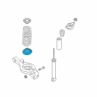 OEM 2010 Hyundai Genesis Coupe Rear Spring Pad, Lower Diagram - 55323-2M000