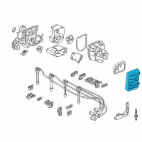 OEM 1996 Acura Integra Control Module, Engine Diagram - 37820-P72-A02
