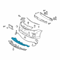 OEM 2015 Toyota Prius Plug-In Lower Shield Diagram - 52618-47050