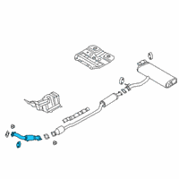 OEM 2020 Hyundai Kona Front Muffler Assembly Diagram - 28610-J9260