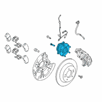 OEM 2018 Hyundai Elantra Rear Wheel Hub And Bearing Assembly Diagram - 52730-F2000
