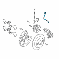 OEM 2022 Hyundai Kona Electric HOSE-BRAKE REAR, LH Diagram - 58737-J9200