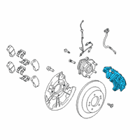 OEM 2019 Hyundai Kona Brake Assembly-Rear Wheel, RH Diagram - 58230-J9000