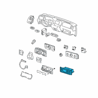 OEM 2003 Mercury Marauder Dash Control Unit Diagram - 3W7Z-19980-AA