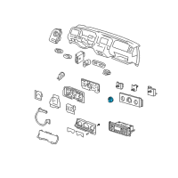 OEM 2010 Mercury Grand Marquis Control Switch Knob Diagram - F8AZ-18519-AA