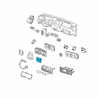 OEM 1999 Ford Crown Victoria Temperature Gauge Diagram - F8AZ-10883-AA