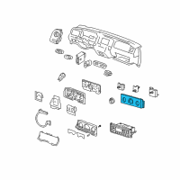 OEM 2003 Ford Crown Victoria Dash Control Unit Diagram - F8AZ-19980-AA