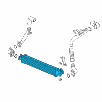 OEM Honda Intercooler Complete Diagram - 19710-5AA-A01