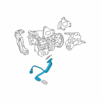 OEM Lexus Pipe Sub Assembly, Turbo Diagram - 15408-70010