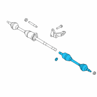 OEM Ford Flex Axle Assembly Diagram - CA8Z-3B437-D