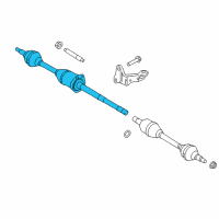 OEM Ford Flex Axle Assembly Diagram - CA8Z-3B436-L