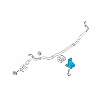 OEM 2011 Ford Escape Stabilizer Bar Bracket Diagram - 9L8Z-5486-C