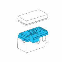 OEM Saturn L200 Block Asm, Front Compartment Fuse Diagram - 22683429