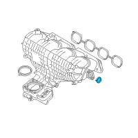 OEM Intake Manifold Seal Diagram - 25628-28010