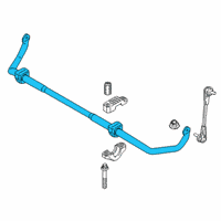 OEM 2019 BMW 530i Stabilizer Front With Rubber Mounting Diagram - 31-30-6-873-464
