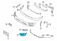 OEM Bumper Front RH Diagram - 62024-9FV1H