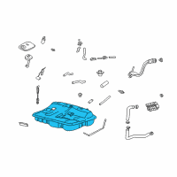 OEM 2001 Kia Optima Fuel Tank Assembly Diagram - 3115038600