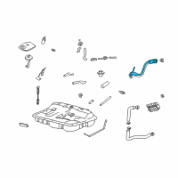 OEM Hyundai Sonata Filler Neck & Hose Assembly Diagram - 31030-38150