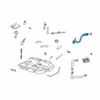 OEM 2001 Kia Optima Neck Assembly-Fuel Filler Diagram - 3103038100