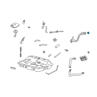 OEM Kia Optima Fuel Filler Cap Assembly Diagram - 3101038100