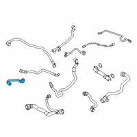 OEM 2021 BMW 530i xDrive Radiator Coolant Hose Diagram - 17-12-8-602-613