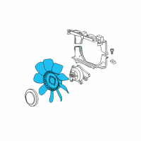 OEM 2013 GMC Savana 2500 Fan Blade Diagram - 15228374