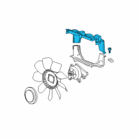OEM Chevrolet Upper Shroud Diagram - 20901842