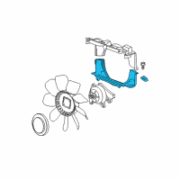 OEM 2016 Chevrolet Express 3500 Lower Shroud Diagram - 15228379