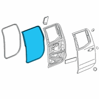 OEM 2020 Chevrolet Silverado 1500 Door Weatherstrip Diagram - 84741677